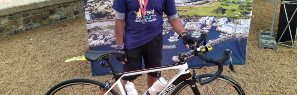 Omar Hossain at the Cape Argus cycle event.