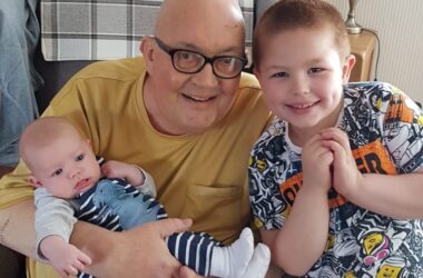 Olly Doxford smiling.