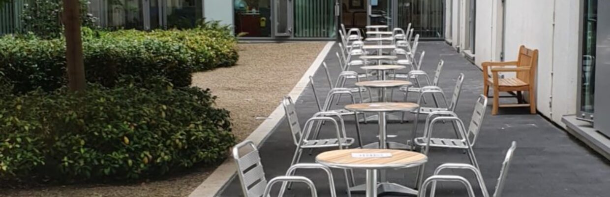 A collection of outdoor seating