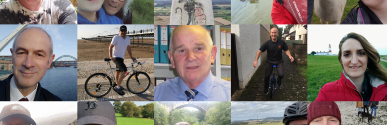 Collage of patients and families.