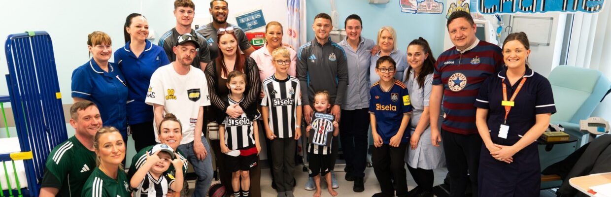 Murphy, Tripps and Joelinton visit